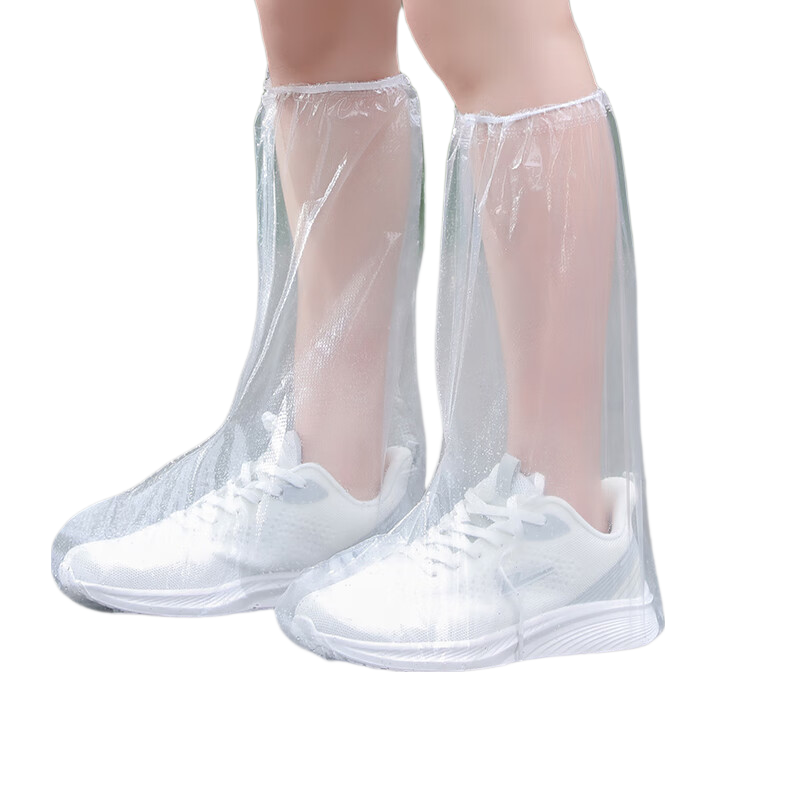 ENGMARSS Disposable Rain Shoe Covers for Adults, Waterproof High-Top Rain Boots for Men And Women, Student Water Shoes, High-Top Waterproof Shoe Covers, Pack of 20