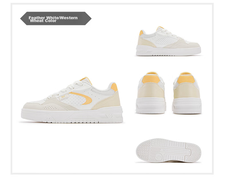 361° Soda Women's Summer Breathable Low-top White Sneakers Lightweight Versatile Casual Shoes 682616618-2 25