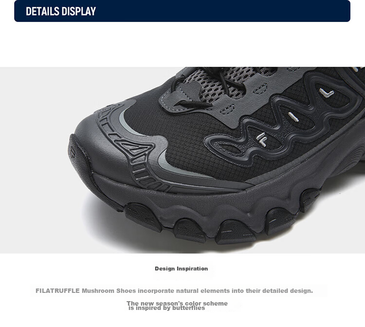 FILA Official Men's Mushroom Dad Shoes 2026 Summer New Casual Retro Sports Shoes 47