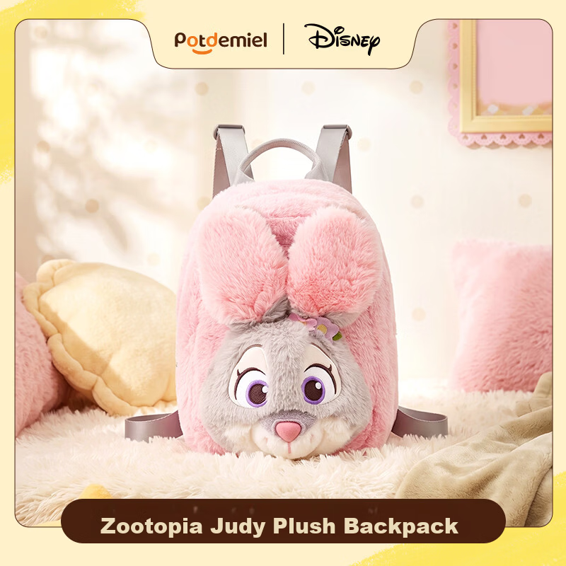 Disney Zootopia Judy Plush Backpack Cute Small School Bag Birthday Gift for Girls Kids