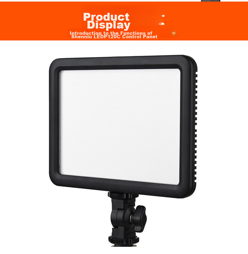 Godox LEDP120C LED Fill Light Adjustable Color Temperature Camera Light Live Streaming Video Fill Light Photography LED Panel Soft Light 10