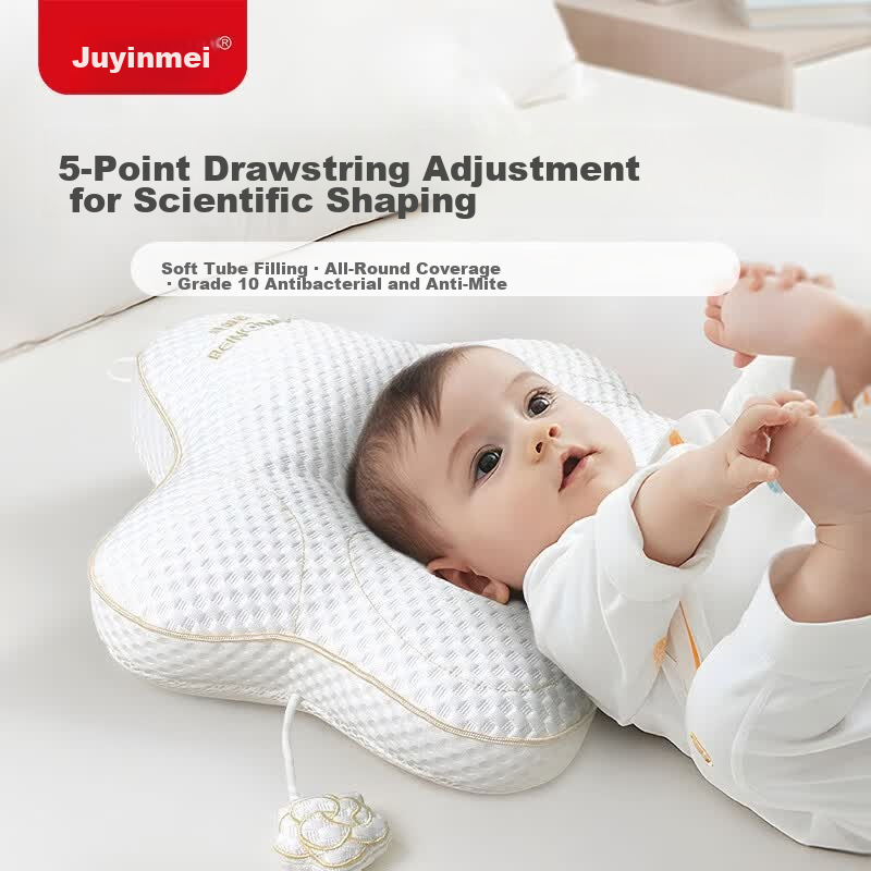 Beingmate Baby Shaping Pillow for 0-6-12 Months Newborn Head Correction Neck Support Pillow Small Infant Sleep Pillow