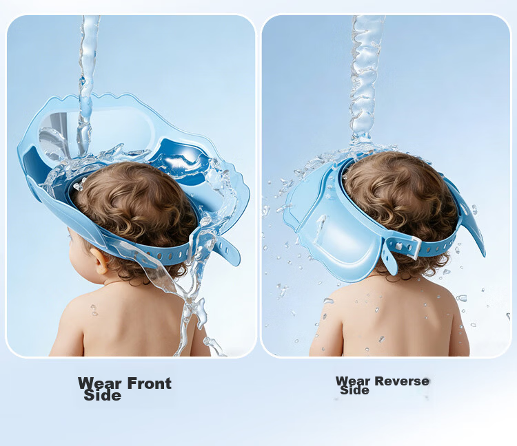BEIDELI Children's Shampoo Bath Cap Water Shield Baby Ear Protection Waterproof Kids Bathing Cap Baby Shower Shampoo Hat 6