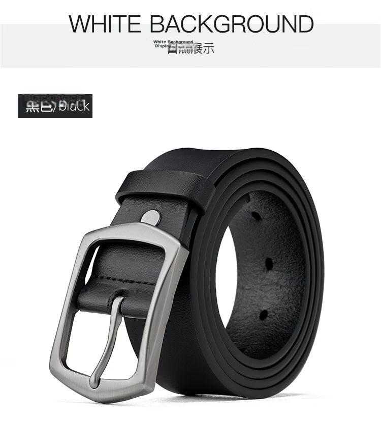 BOSTANTEN Minimalist Korean Style Men's Casual Leather Belt with Pin Buckle, Trendy and Versatile Waistband for Men, Perfect Birthday Gift for Boyfriend 15