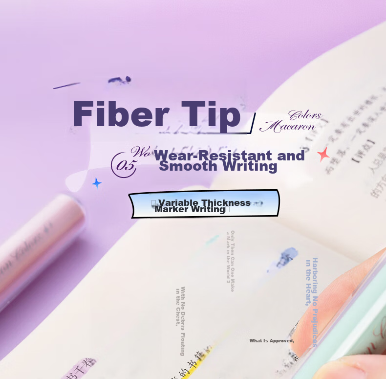 M&G Stackable Color Highlighter Pen Student Marker 4 Colors APMV09F2 Watercolor Pen Gift 11