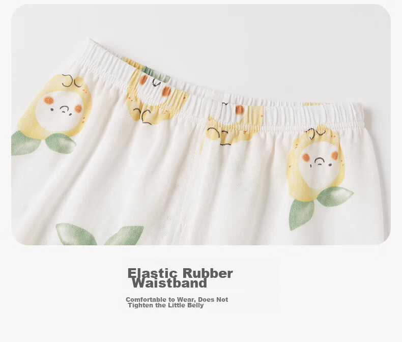 Guaiqi Bear Baby Summer Thin Pajamas Set Homewear Separate Cooling Modal Mesh Air Conditioning Clothes 17