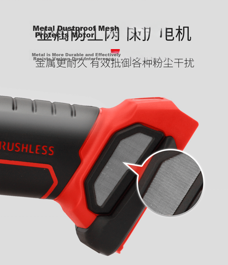 Devon 20V Brushless Lithium Angle Grinder 2903 Electric Polishing Grinding Machine Metal Cutting 100mm Bare Tool 13