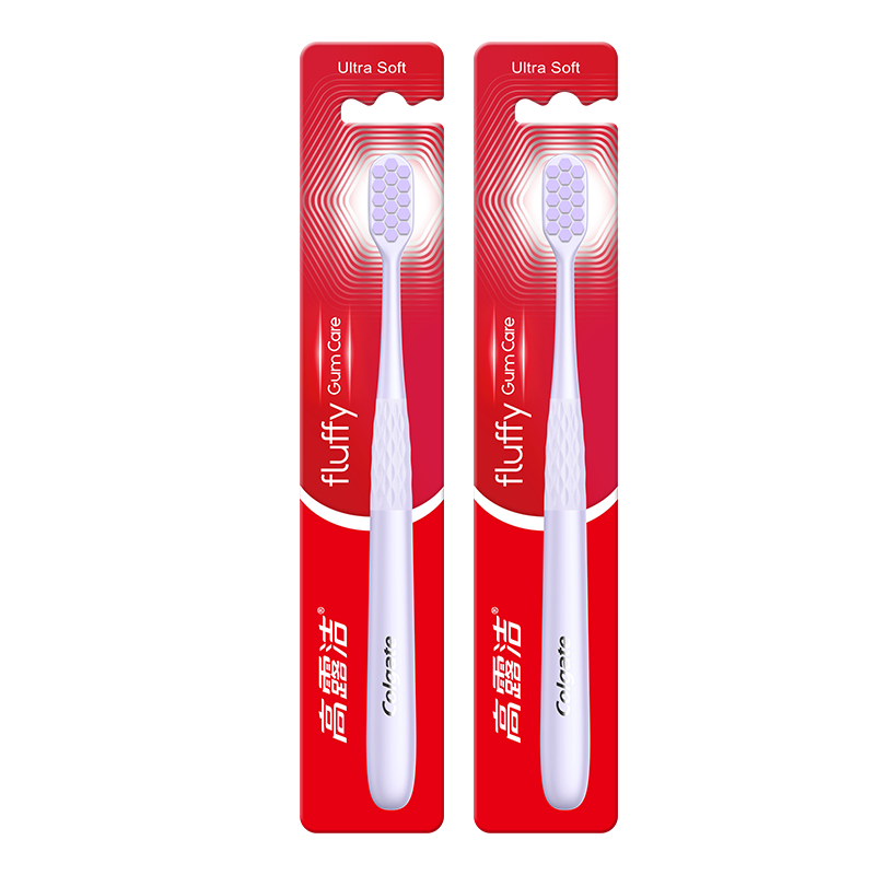 Colgate Ultra-Soft Bristle Toothbrush, 2-Pack Adult Toothbrushes, High-Density Deep Cleaning, Travel-Sized Individually Wrapped