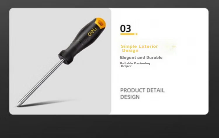 Deli Tool Plastic Handle Phillips Screwdriver PH0x75mm DL623075 (New and Old Versions, Random Delivery) 10