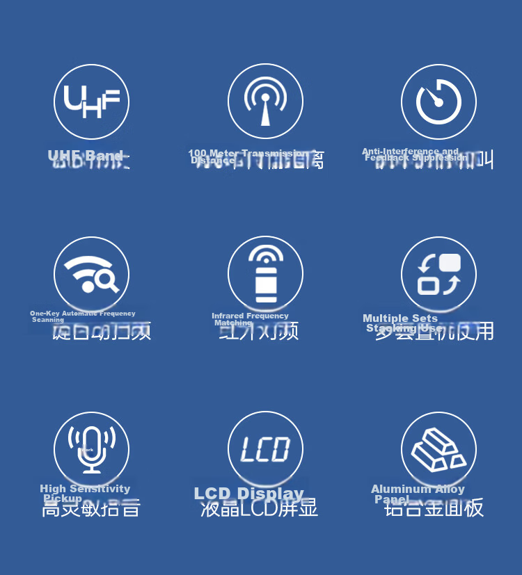 TAKSTAR UC-2R+UC-TH1 Wireless Set Dual Receiver Conference Host Speech Gooseneck Microphone 2