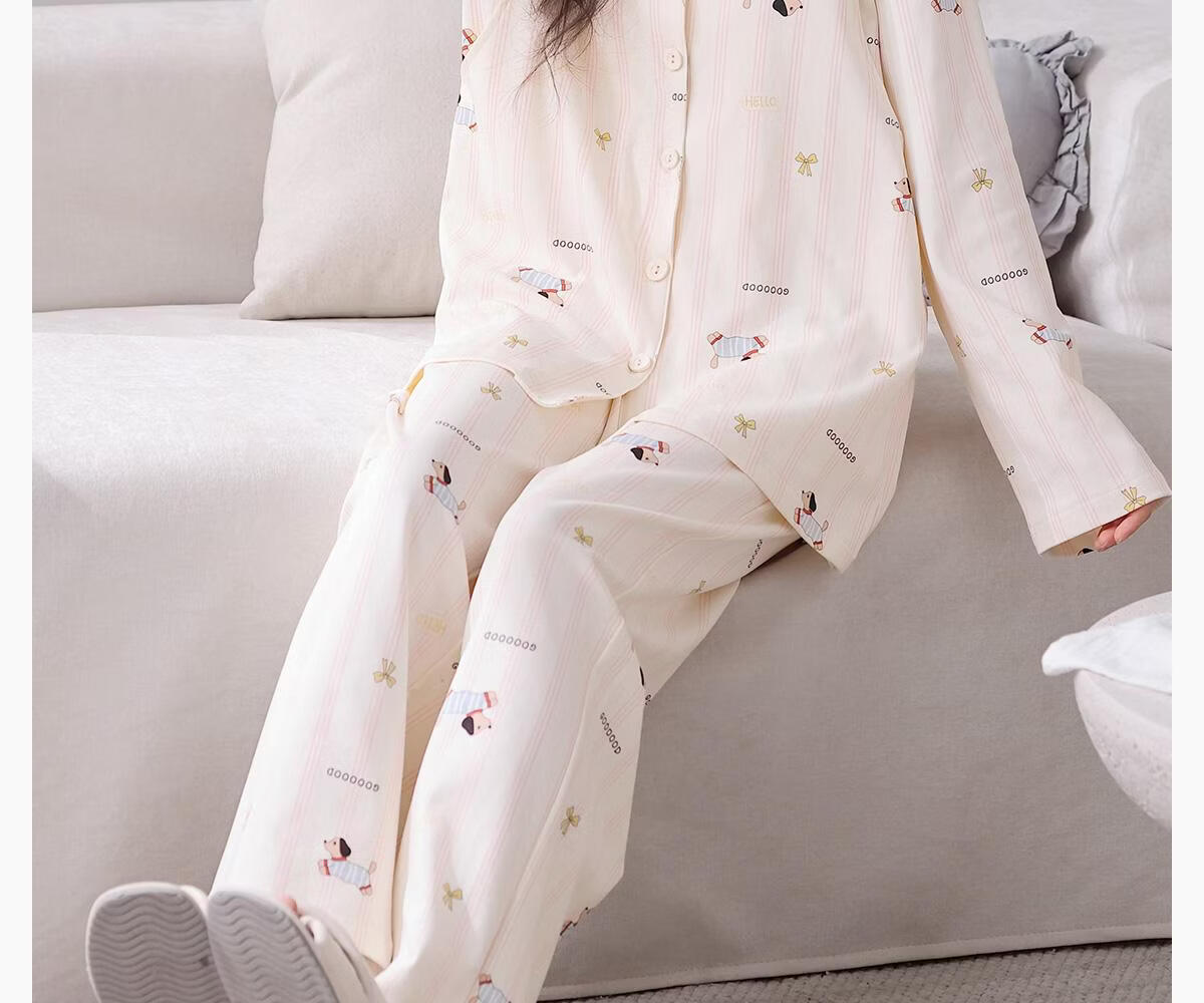 JOYNCLEON Maternity Cotton Postpartum Pajamas Spring Summer Thin Nursing Homewear Set L Jyz212991 6