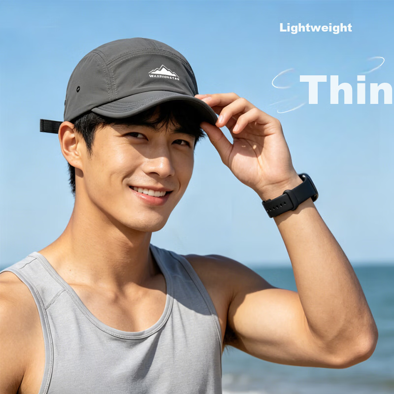 Warrior Men's Baseball Cap New Sports Sun Protection Hat Sunshade Hiking UV Protection Duckbill Cap Sun Hat 9