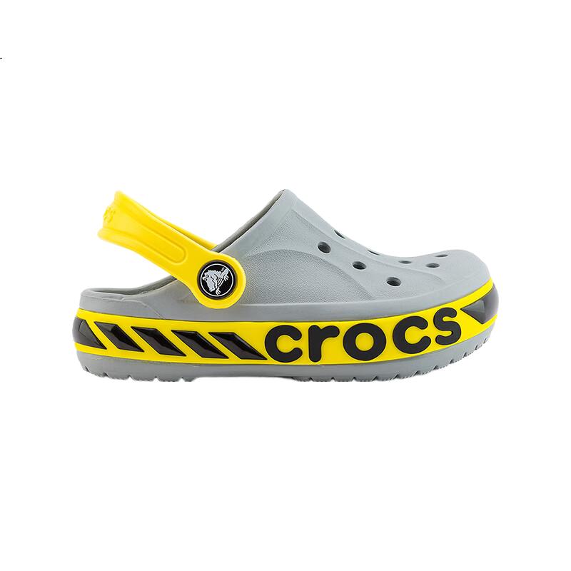 CROCS Bayakalu Racing Stripe Kids Clogs | 211073 Light Gray-007 Size 26 (155mm)