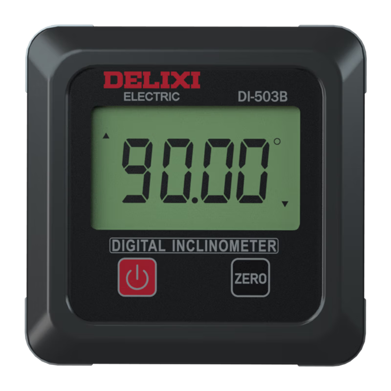 DELIXI ELECTRIC Digital Inclinometer High-Precision Level Angle Measuring Tool Multifunctional Magnetic Angle Gauge for Home Use