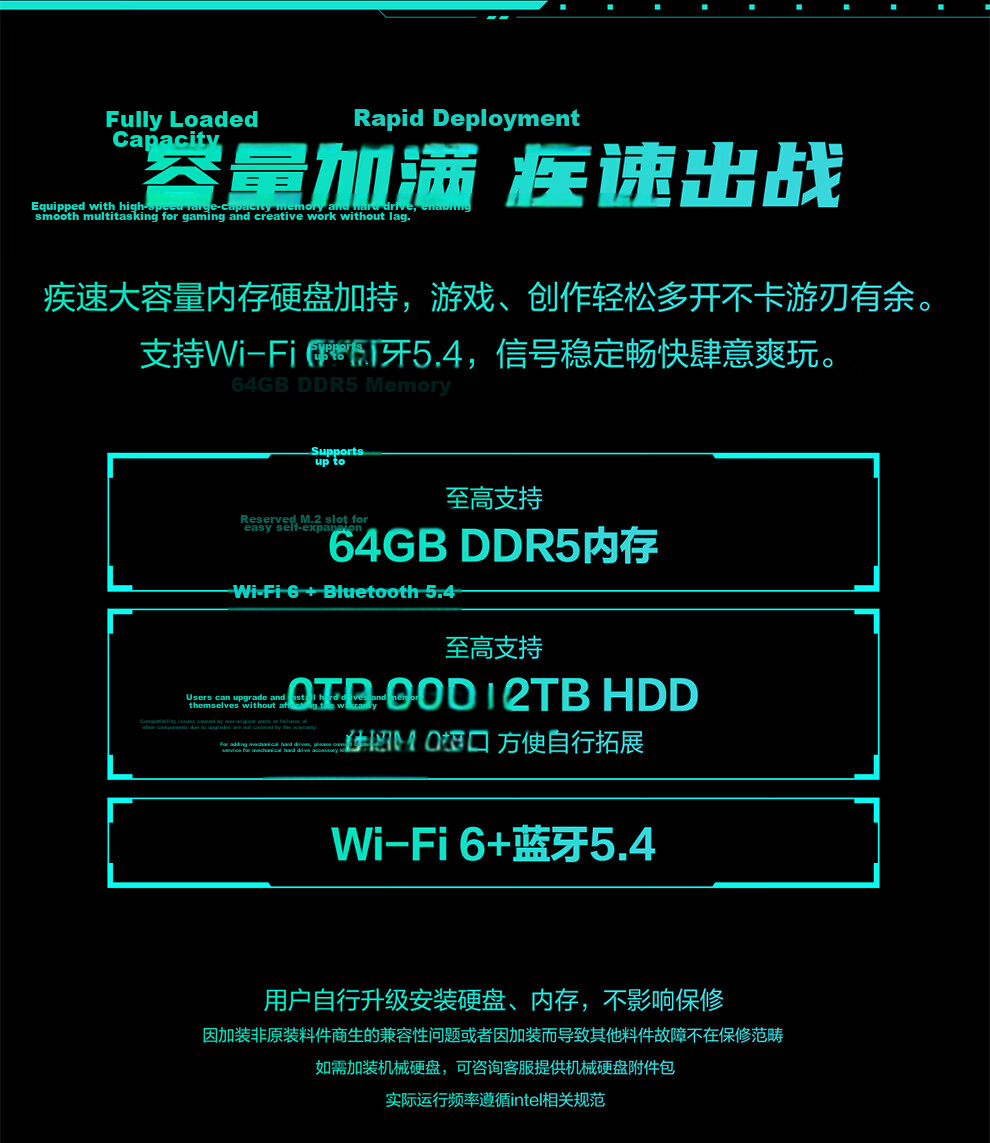 ASUS TUF Gaming F17 47L Desktop PC (Core i9-12900HX, Liquid Cooling, RTX 4060 Ti 8GB, 32GB DDR5, 1TB SSD) 20