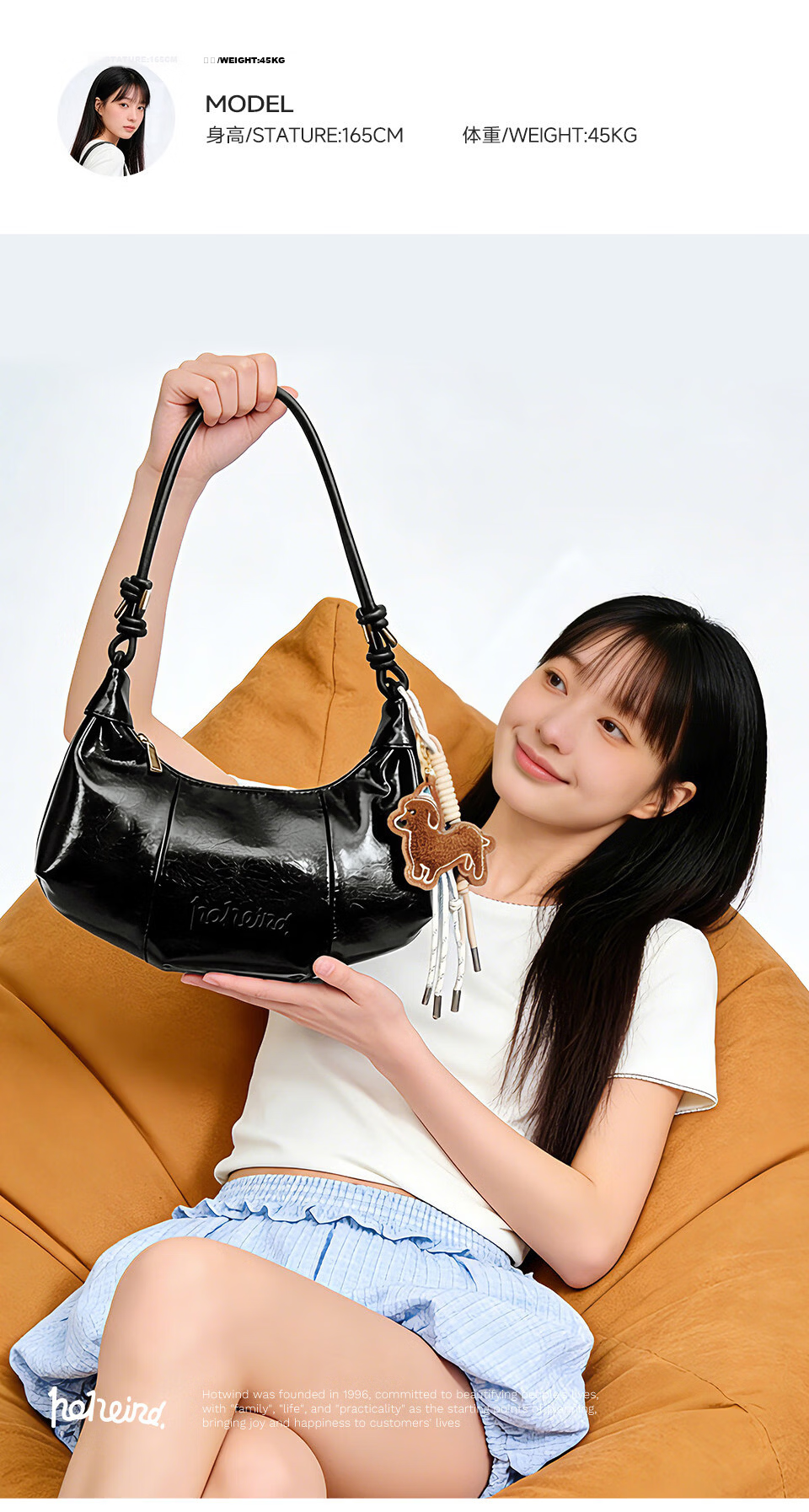 Hotwind Women's Shoulder Bag Underarm Hobo Handbag Crescent Leather Horn Bag Birthday Gift for Girls 8