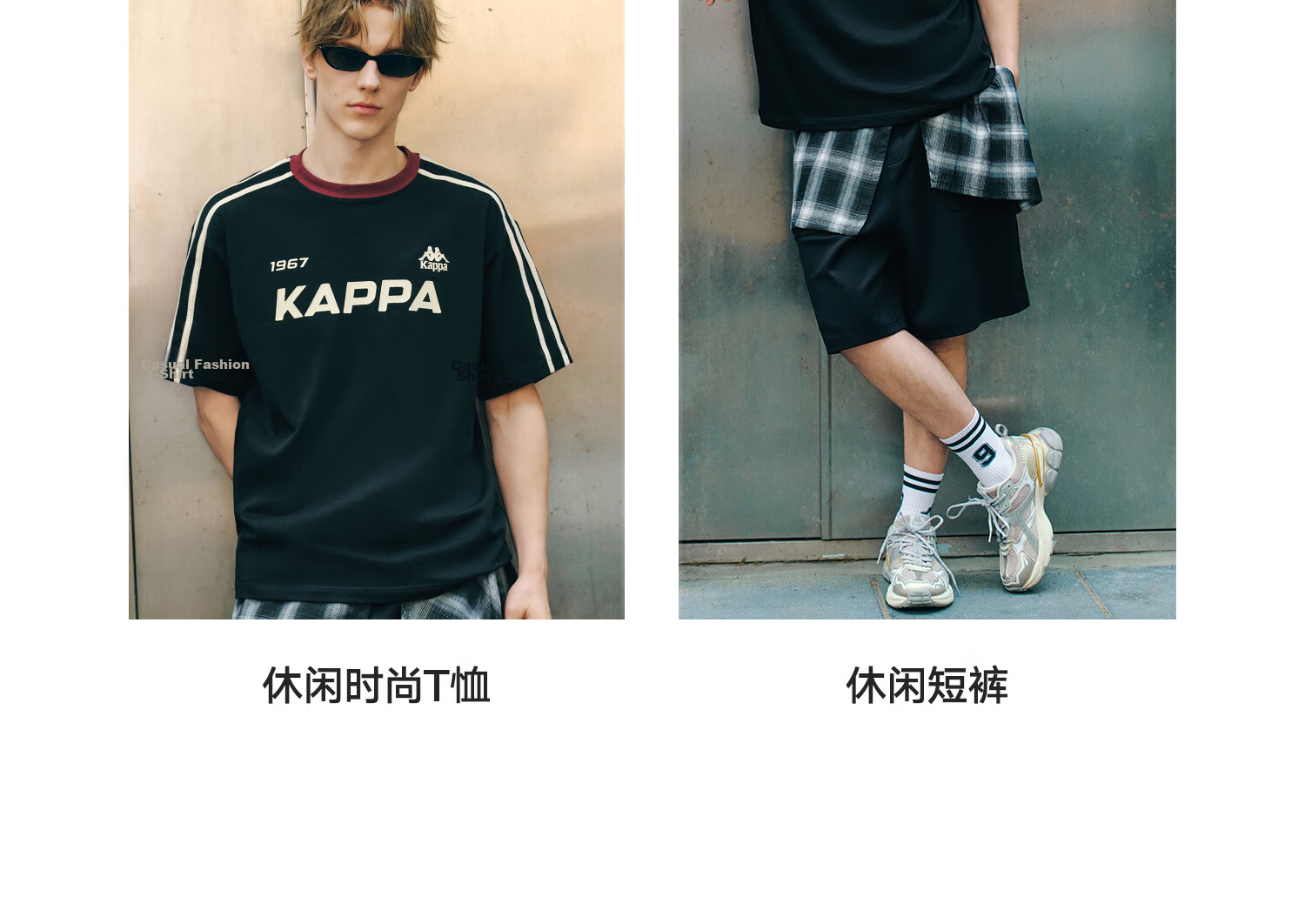 Kappa Back-to-Back Cotton Sports Short Sleeve T-Shirt Men Summer 2026 New Casual Half Sleeve Top K0FX2TD09D Black XL 32