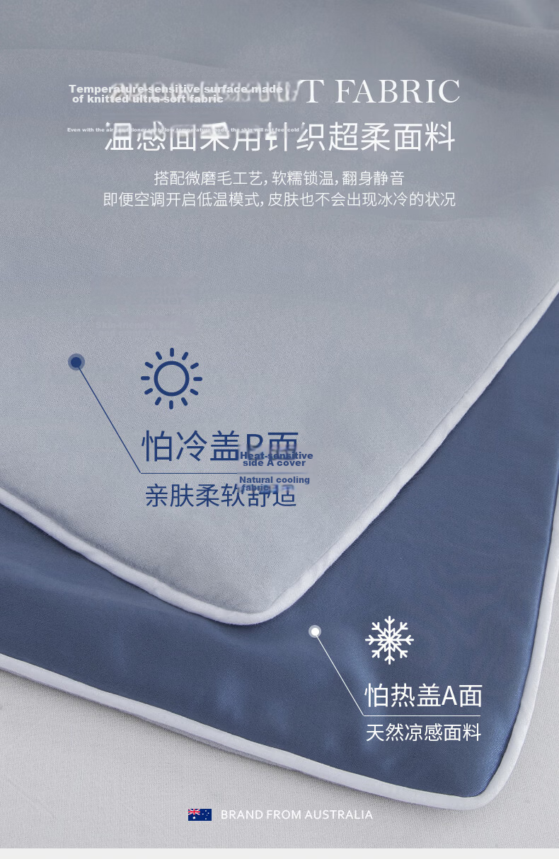AusGolden Autley 7A Antibacterial Tencel Fiber Summer Quilt Baby-Grade Washable Machine Washable Dual-Sense Quilt 200*230cm 8