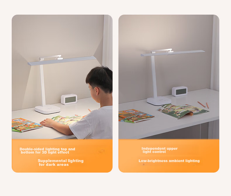 Guanya Eye Protection Desk Lamp Full Spectrum Reading Light for Students Children Study Dormitory Bedroom 10