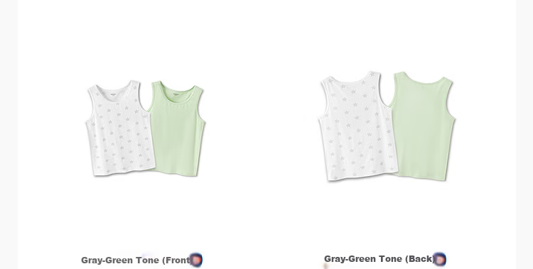 Balabala Kids Summer Vest Baby Girls Sleeveless Tank Top A-Class Comfortable 2-Pack 14