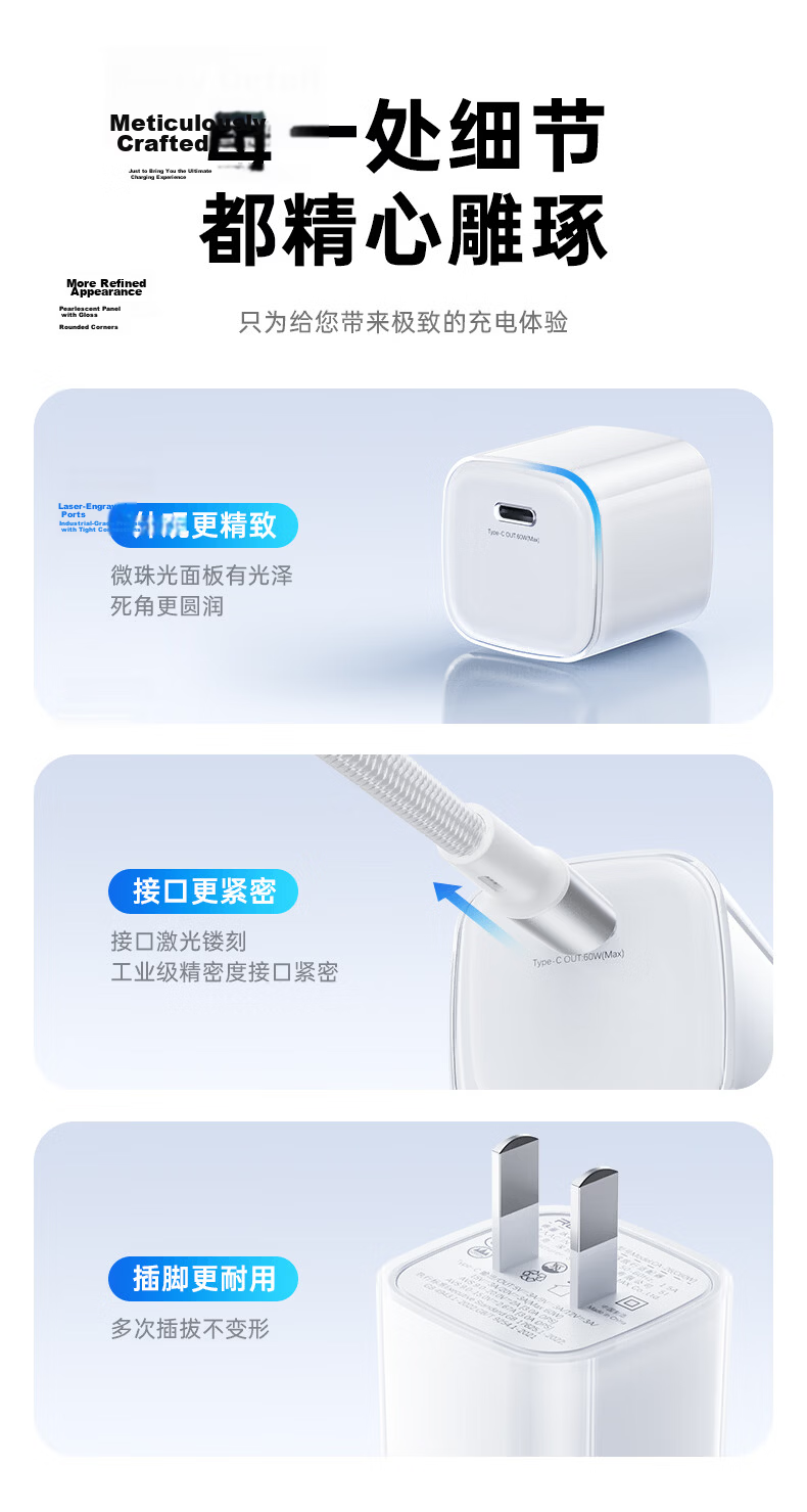 REMEX (REMAX) Small Ice Charger [AVS Protocol], Apple 17 Charging Head, 45W Gallium Nitride Charger, Apple Phone 40W Fast Charging, Suitable for IPhone 17 Pro/16, Compatible with Huawei Set 13