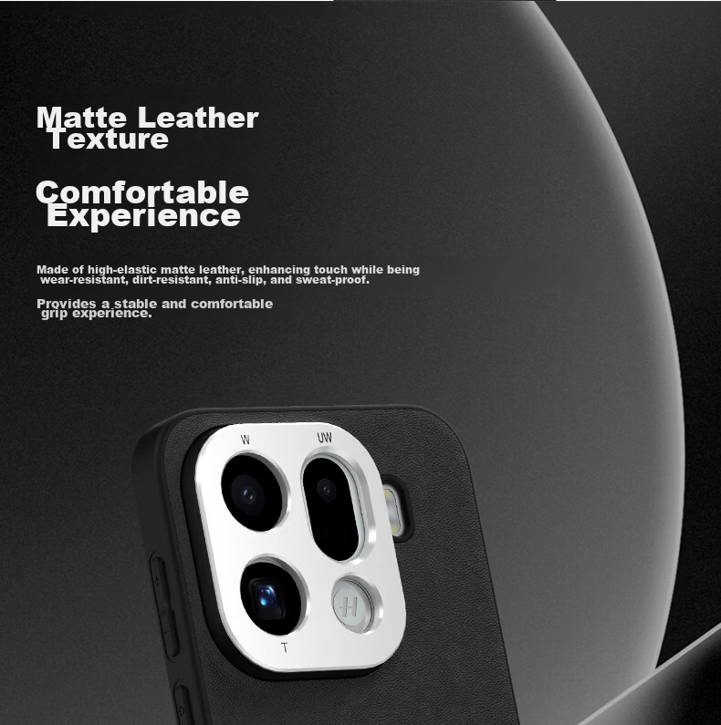 NEEWER Professional Photography Kit Phone Case for OPPO Find X9/X9 Pro with 17MM Threaded Hole, Compatible with External Phone Lenses, Full-Coverage Faux Leather, Slim Shockproof New Model 5