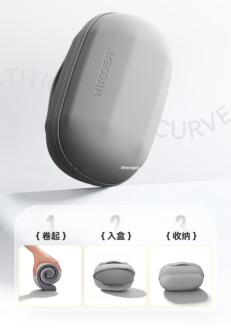 Zhiguozhe U-Shaped Neck Pillow Travel Portable Foldable U-Shape Neck Support Pillow for Airplane High-Speed Train Nap Essential 6