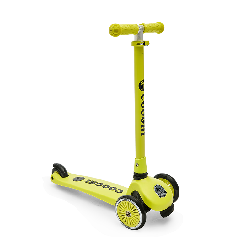 Cool Ride Little Green Kids Scooter Foldable Toddler Scooter for Ages 1-6 Classic Green