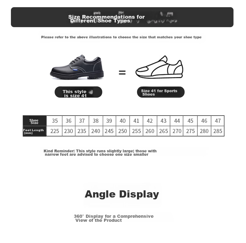 BlueOwl Shield Men's Summer Safety Work Shoes Steel Toe Anti-Smash Puncture-Resistant Waterproof Comfortable Construction Shoes D332 Size 42 18