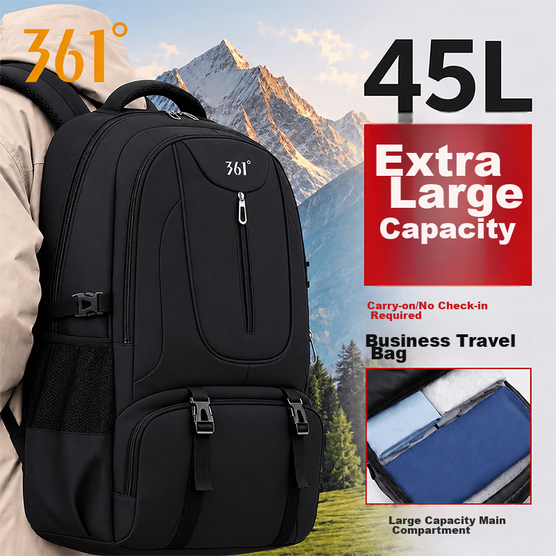361° Large Capacity Men's Backpack 2026 New Outdoor Travel Hiking Durable Luggage Bag