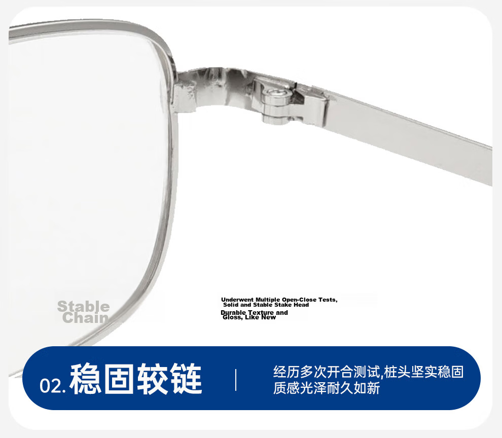 BoshiZhe Folding Reading Glasses for Men and Women, Official Genuine High-Definition, Silver, +4.00 Diopter, Model 8020 7
