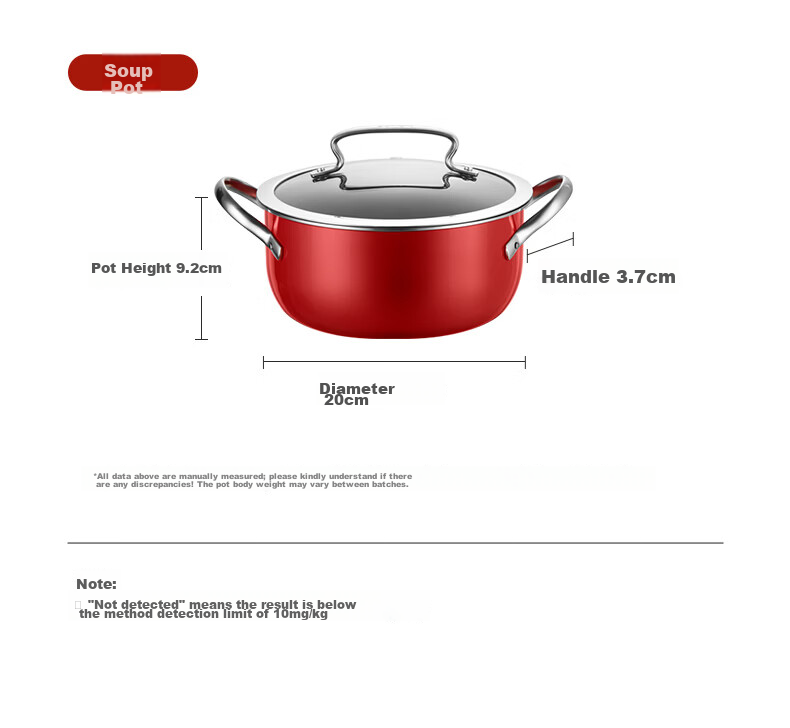 SUPOR Enamel Coated Frying Pan, Soup Pot, Milk Pot Cookware Set 3-Piece TP2406E Housewarming Gift 25