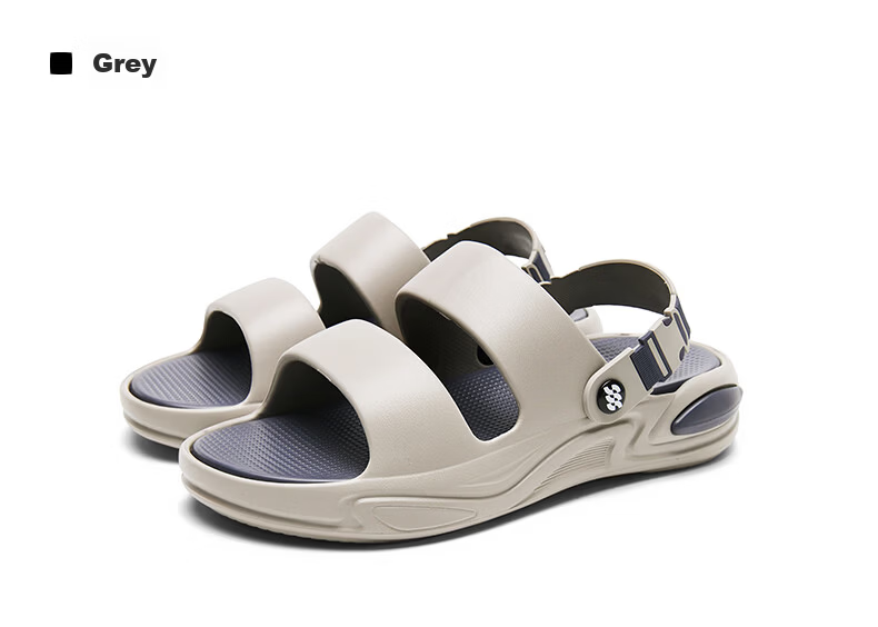 HLA Men's Summer Fashion Outdoor Dual-Wear Sandals HAALXM2FBK050 Gray Size 41 18