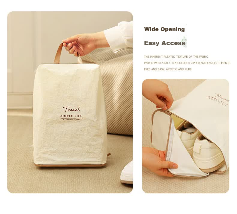 Baicaoyuan Travel Storage Bag Luggage Organizer Underwear Clothing Packing Pouch for Travel Business Trip M+L 14