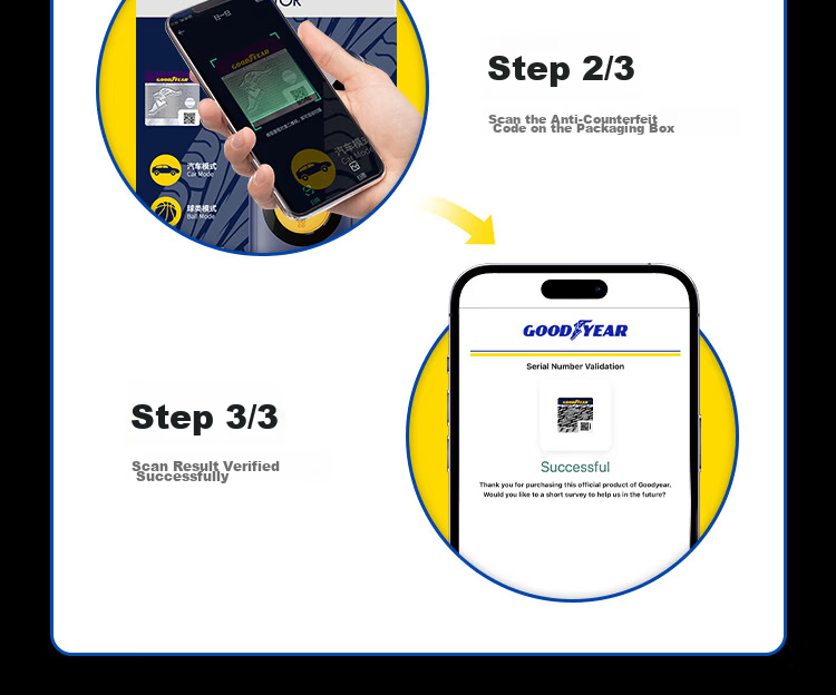Goodyear Portable High-Pressure Wireless Car Tire Inflator Pump for Vehicles and Bicycles 52