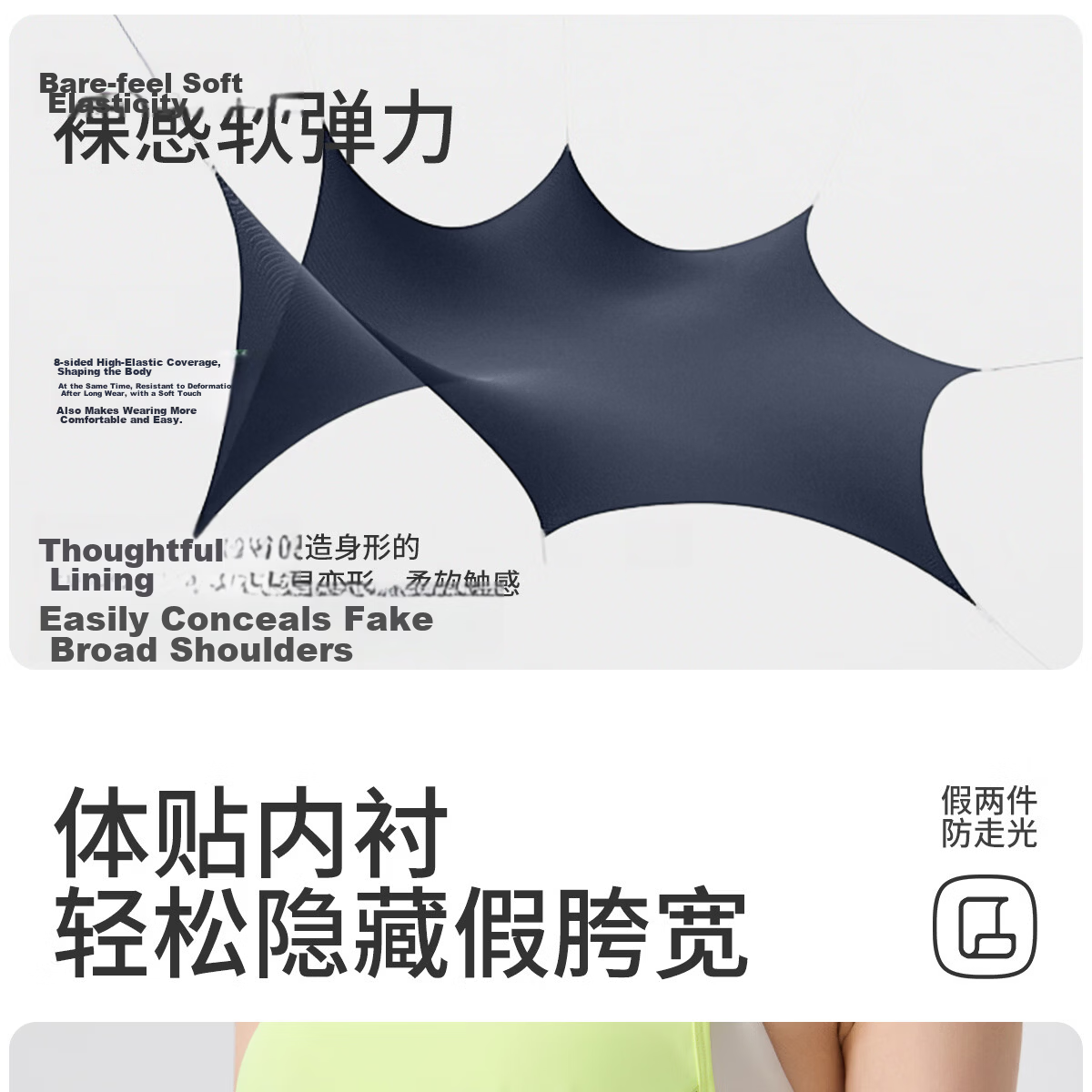 361° Women's Sports Shorts Summer New Anti-Exposure Yoga Fake Two-Piece Fitness Running Shorts 9