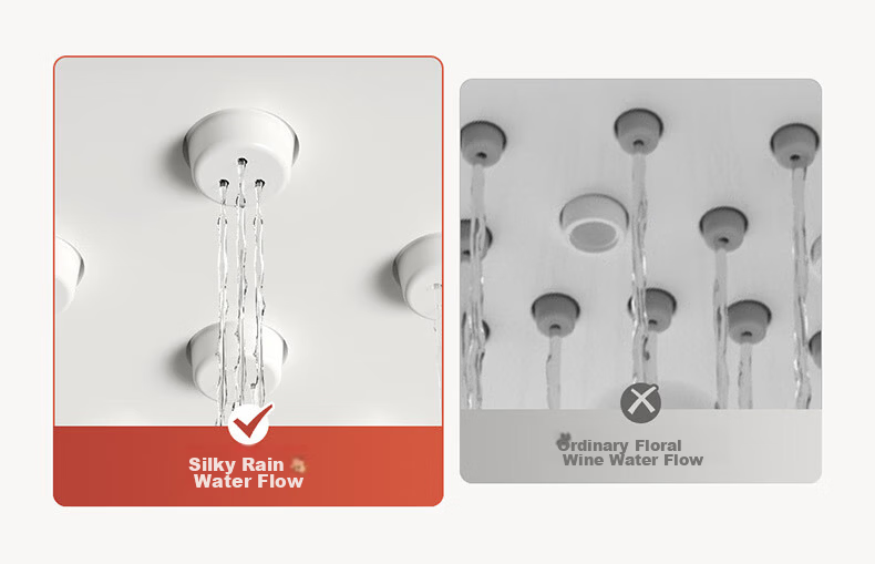 ARROW Shower Head Rainfall Bathroom Cedar Gray High Pressure Large Shower Head AE58144SPG 13