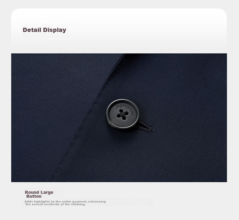 Shirt Lao Luo [Platinum Master Single Suit] Machine Washable Merino Wool Sorona Notch Lapel Suit 251Z0S516N 11