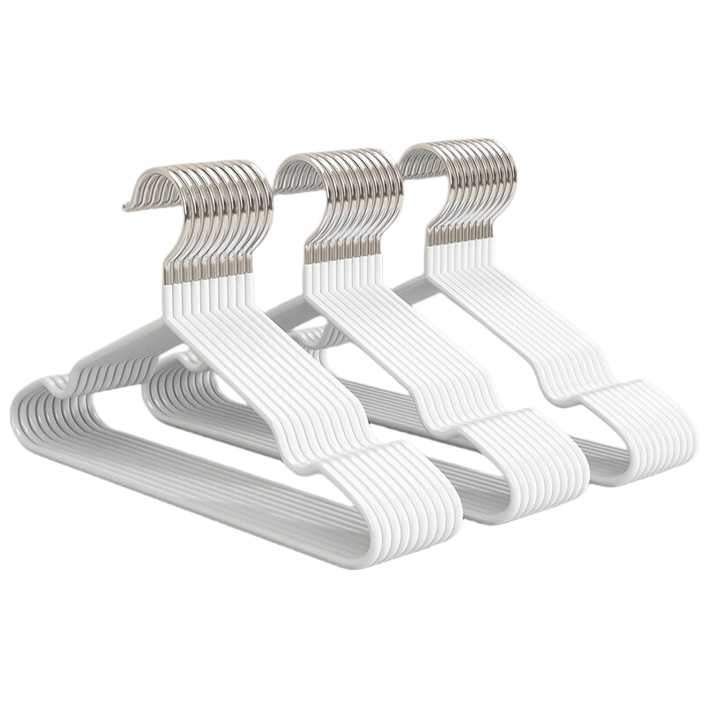 Gongxun Heavy-Duty Plastic-Coated Hangers, Non-Slip, Seamless Children's Clothes Hangers, Wet And Dry Use, 20 Pieces