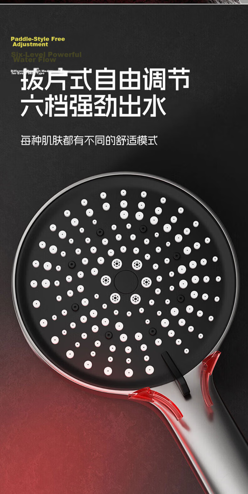 HOMK Seiko Shower Head Set with Hose, High-Pressure Bathroom Shower Sprayer 10
