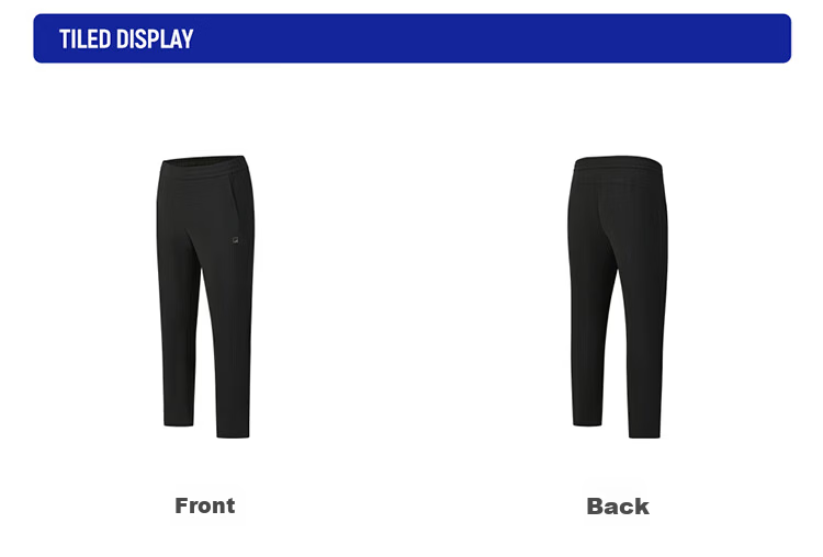 FILA Official Agile Men's Knit Pants 2026 Spring Running Fitness Basic Straight-Leg Trousers 27
