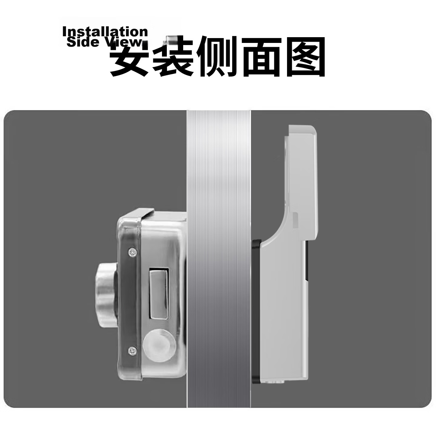 CHIGO Smart Bull Head Lock Old-Style Anti-Theft Door Stainless Steel Rural Courtyard Iron Gate Fingerprint Password Lock Outdoor Waterproof 28