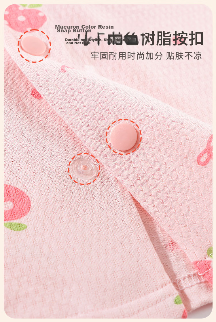 Cotton Girl's Pajamas Spring Summer 100% Cotton Homewear Set for Older Children and Teens Lightweight Breathable Mesh Air-Conditioned Clothing 6
