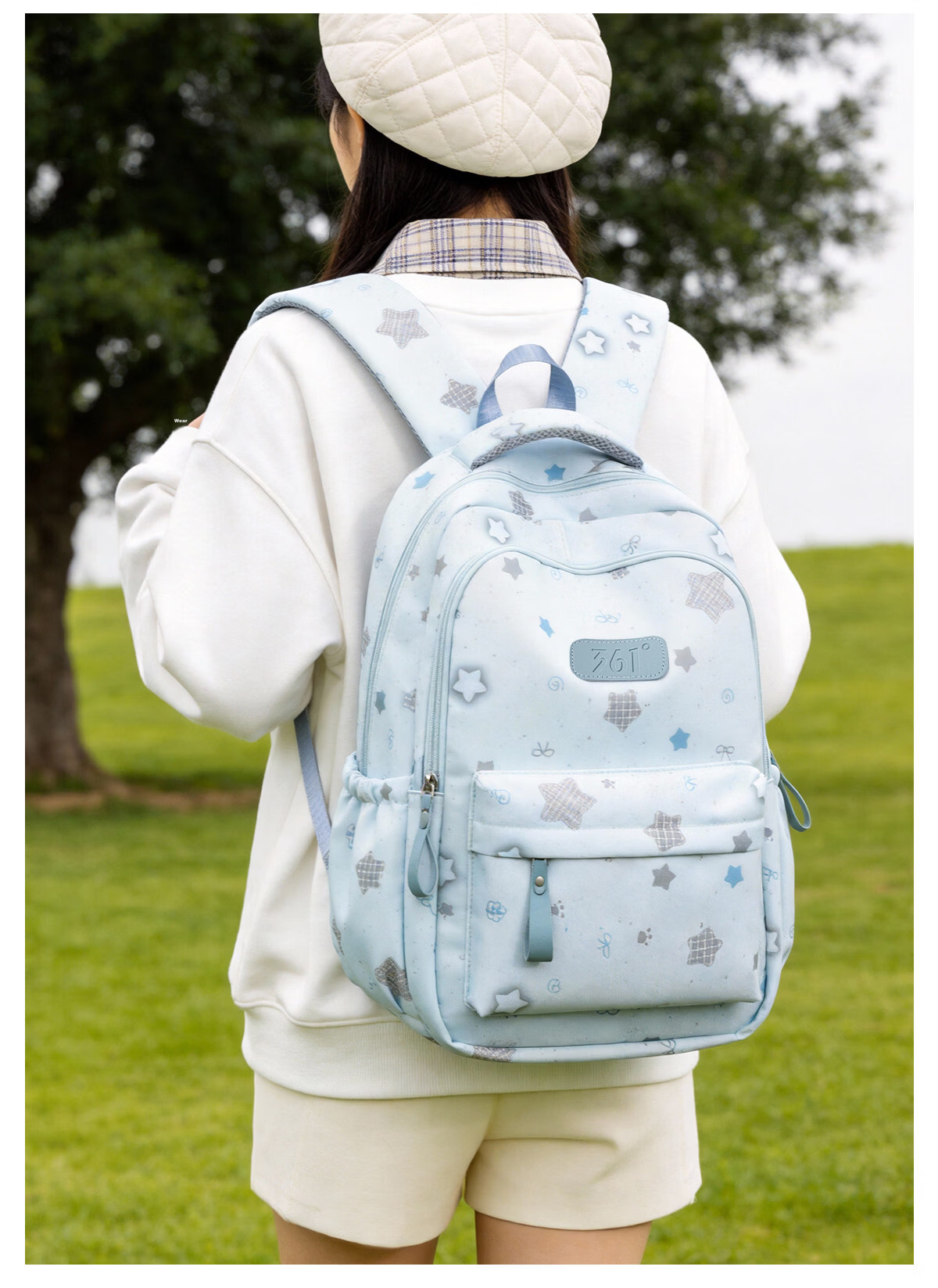 361° Backpack for Junior High School Girls 2026 New Large Capacity Lightweight Sports Travel Shoulder Bag for High School and College Students 13