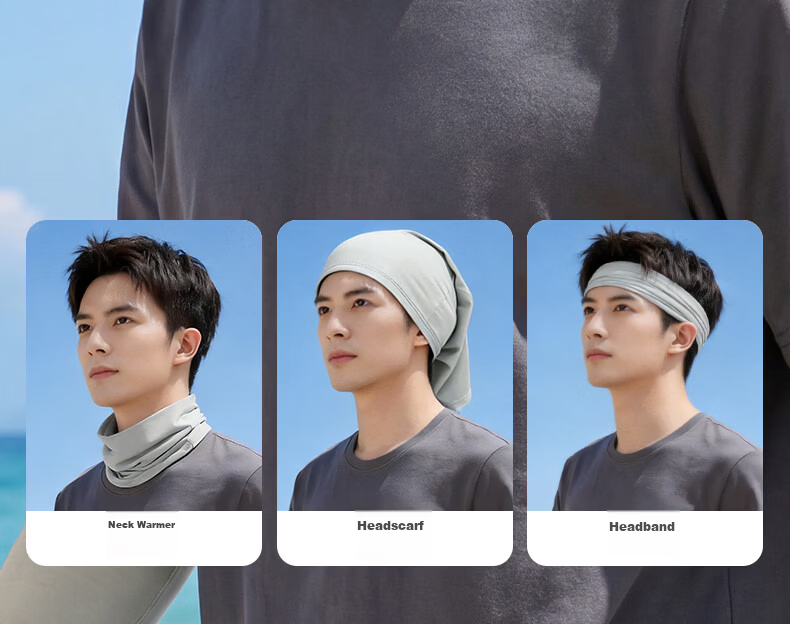 JEEP SPIRIT Men's Sunscreen Face Mask Cycling Ice Silk Mask Neck Gaiter Summer UV Protection Dustproof Face Cover Mountaineering Gear for Women 13