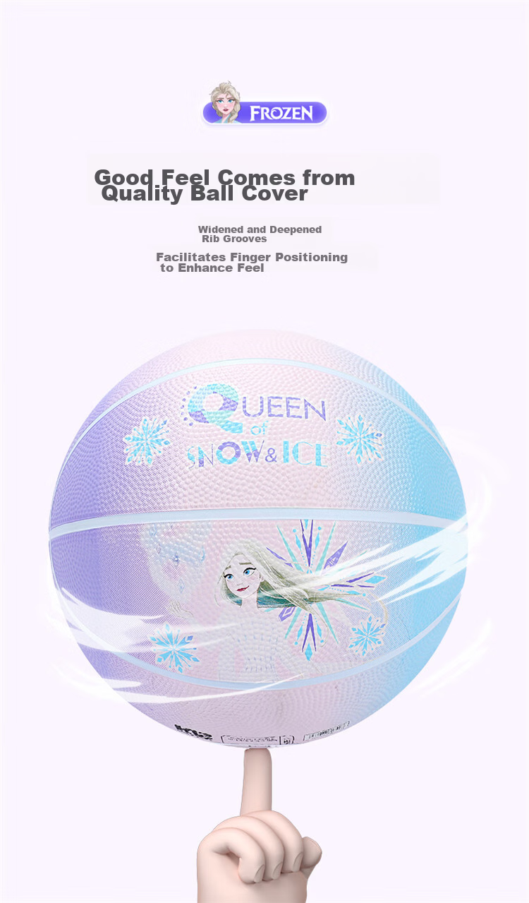 Disney Toy Ball Children's Size 7 Youth Girls Gift Foam Rubber Basketball - Frozen Size 7 Ball 11