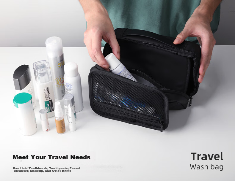 Marco Leiden Travel Bag Wet and Dry Separation Toiletry Bag Business Travel Gym Storage Organizer Foldable Waterproof Makeup Bag 9