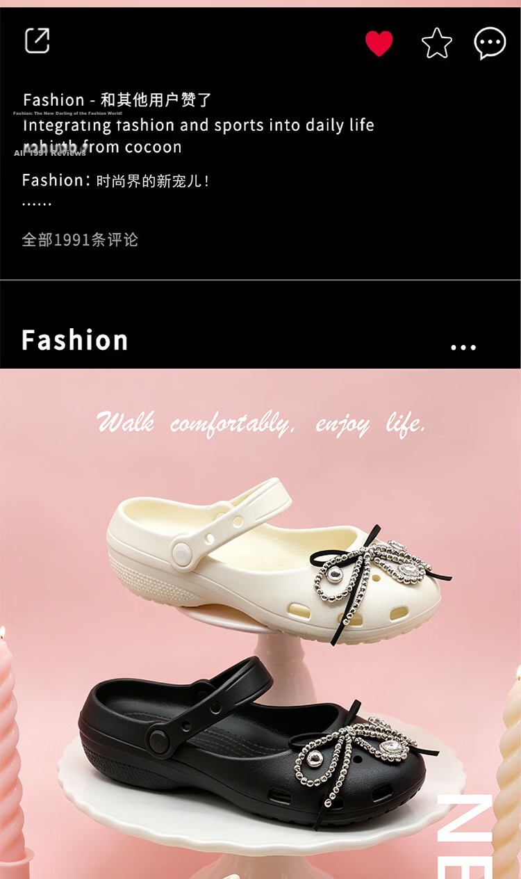 AILAIJIA Ballet Mary Jane Clog Shoes for Women White Size 40-41 2