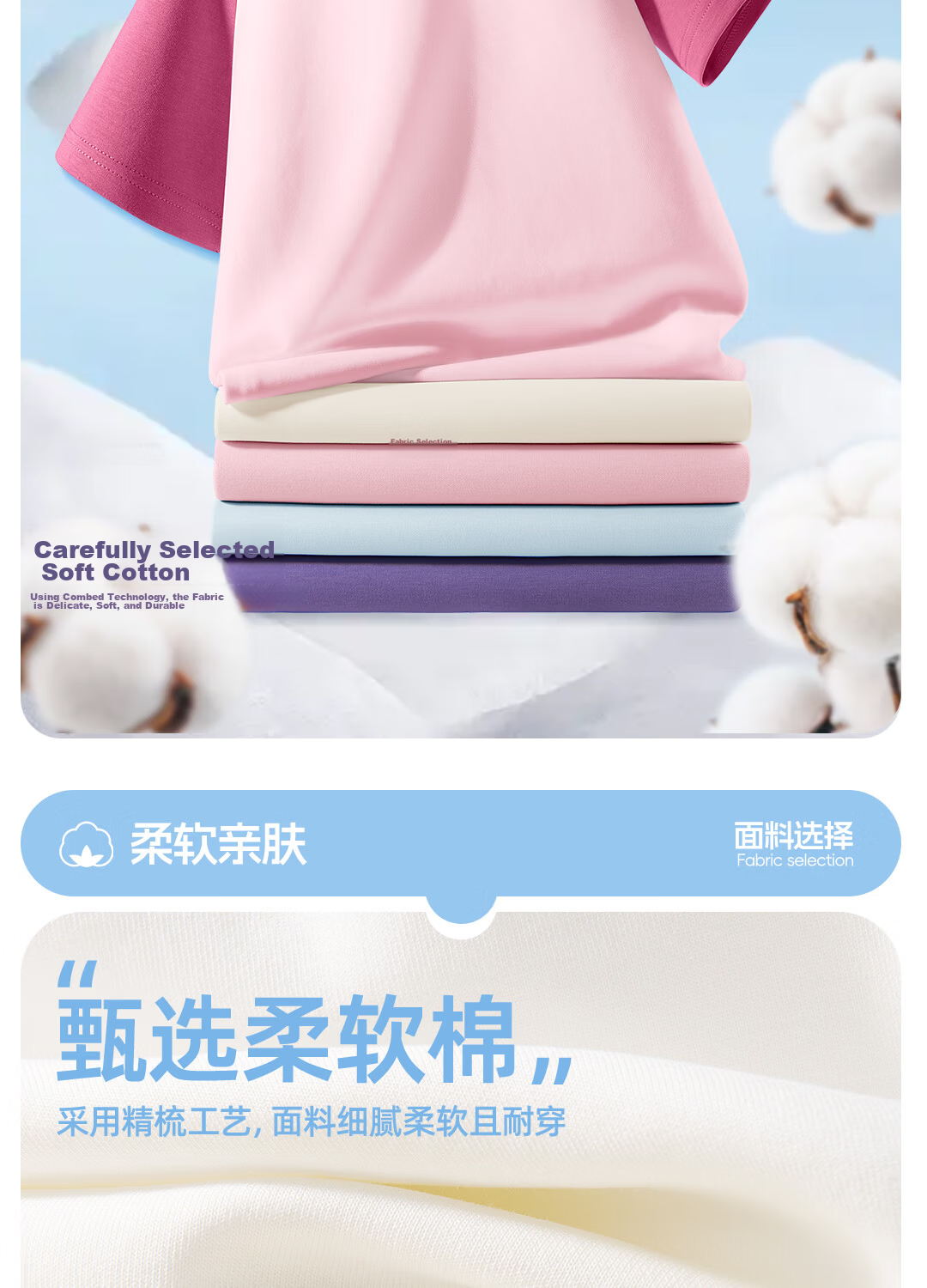 Disney Kids Sportswear 2026 Summer New Comfortable Cotton Girls Short Sleeve T-Shirt Loose Boys Summer Outfit 2