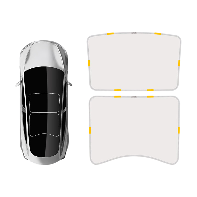 3W Suitable for Tesla Model 3 Refreshed Special Sunroof Shade, Summer Car Interior Sunshade, Heat Insulation Canopy, Sun Protectio